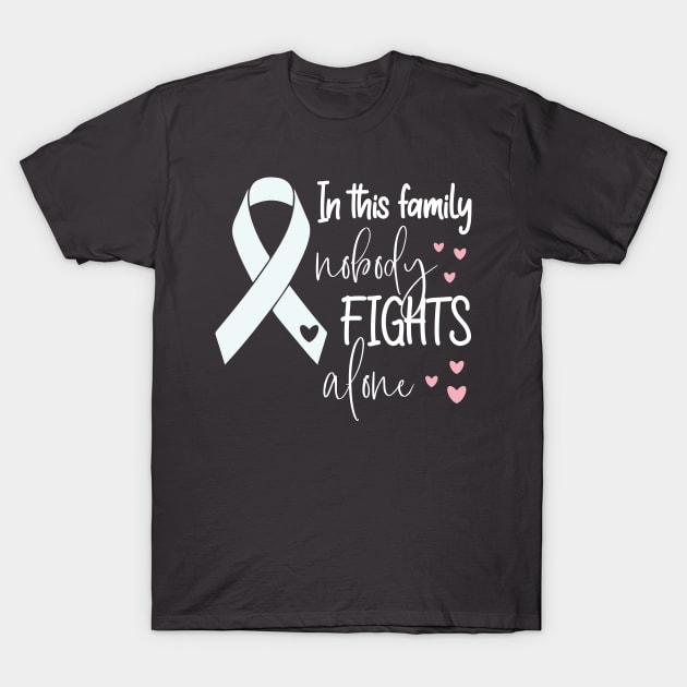 in this family nobody fights alone T-Shirt by bisho2412